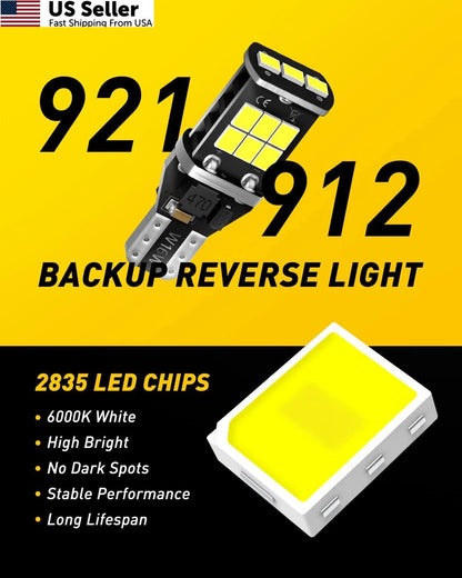 2X AUXITO 912 921 LED Bulb for Backup Light Reverse Lights