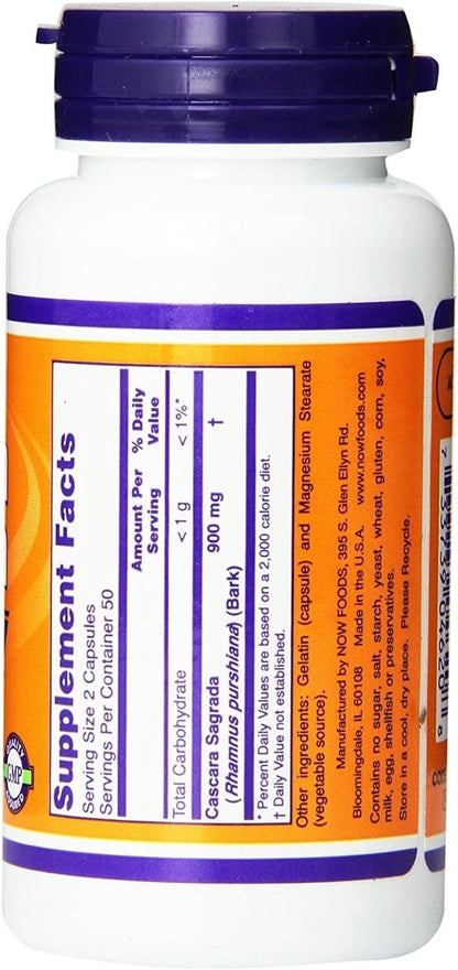 Cascara Sagrada 450 mg for Health Support (100 Caps)