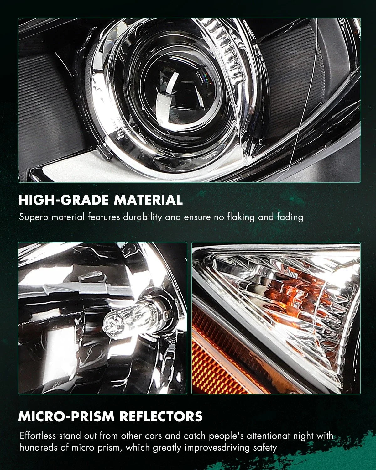 Passenger Side Headlight for Mazda 3 2.0L 2.5L (2014-2016)