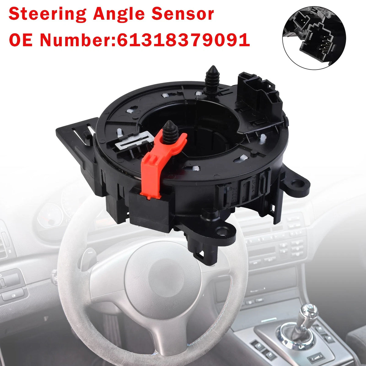 Steering Angle Sensor Slip Ring for BMW 3 E46, 5 E39, 7 E38, X3 E83, X5 (1998–2006)