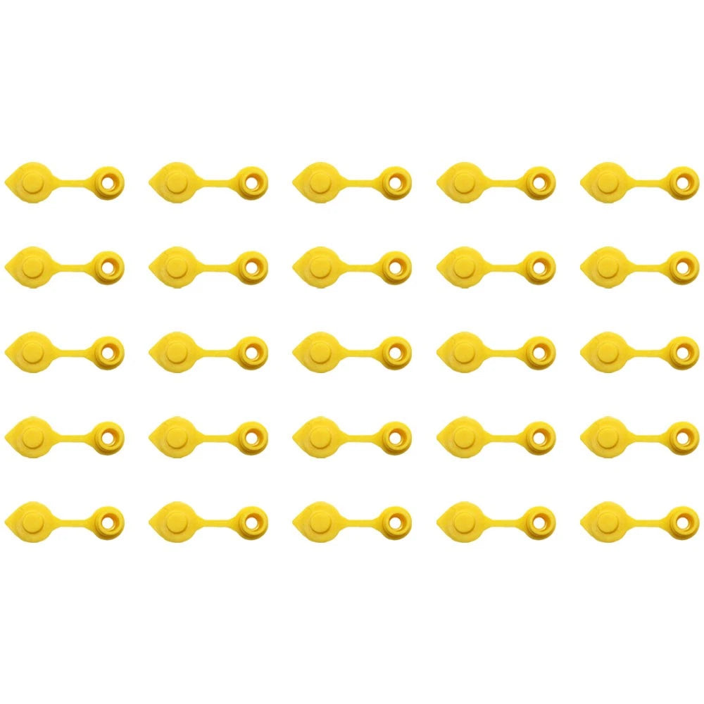 Set of 25 Gas Can Vent Caps (Yellow) Heavy Duty MYC-Y-VENT