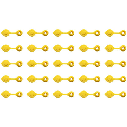 Set of 25 Gas Can Vent Caps (Yellow) Heavy Duty MYC-Y-VENT