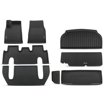 Set of 4 Floor Mats for Tesla X (2022–2024) 18108635, EV, Sport Utility