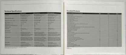 Specifications Folder for 1985 Mercedes-Benz Turbodiesel