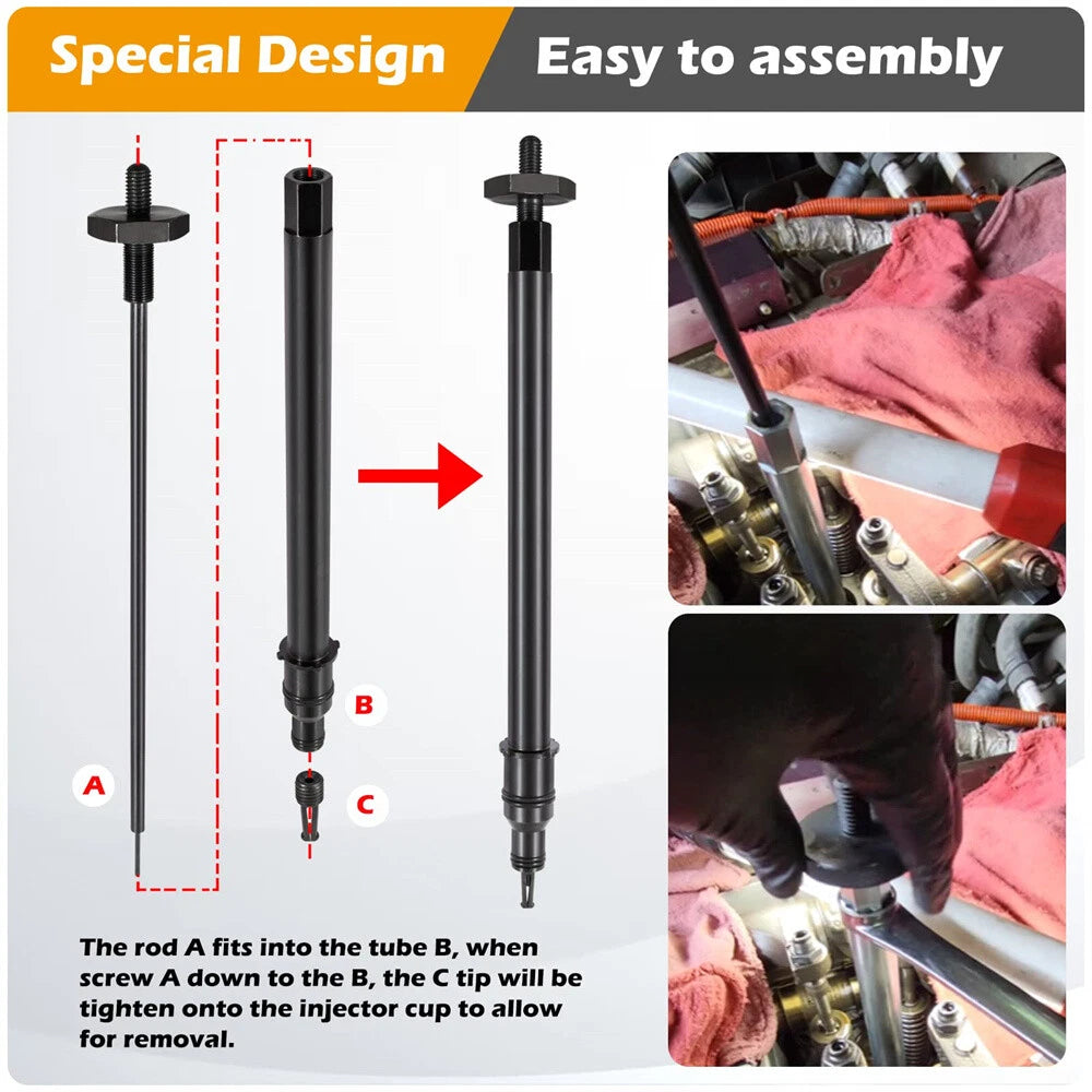 Injector Cup Remover and Installer Tool for DD13 DD15 DD16 Engines