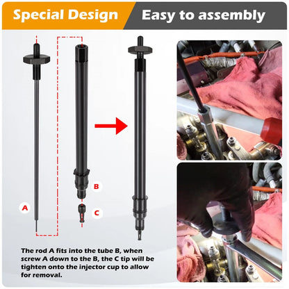 Injector Cup Remover and Installer Tool for DD13 DD15 DD16 Engines