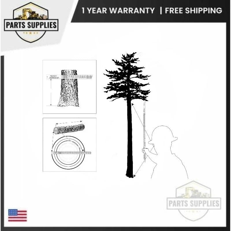 Doyle Scale Tree and Log Scale Stick for Forestry Supplier (25in Reach)