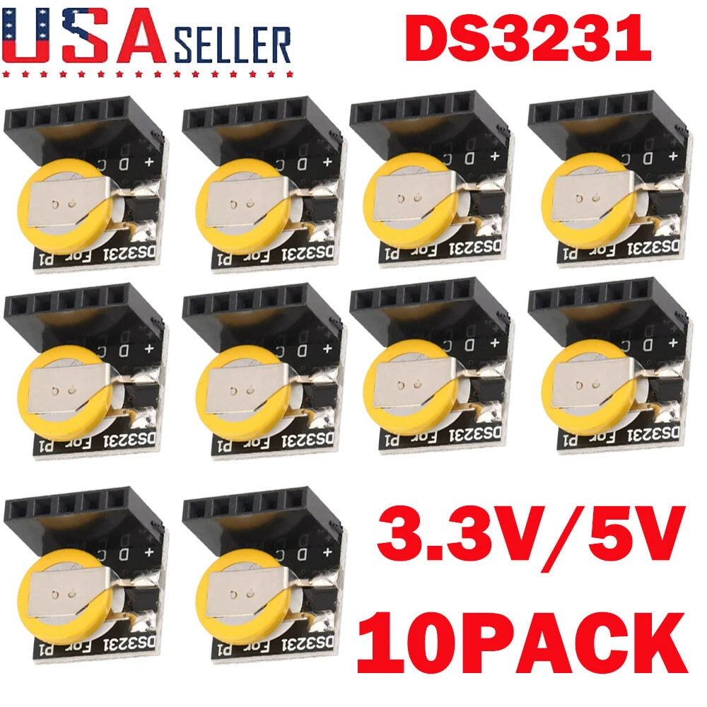 10X DS3231 Real Time Clock RTC Modules for Raspberry Pi Arduino (3.3V/5V)