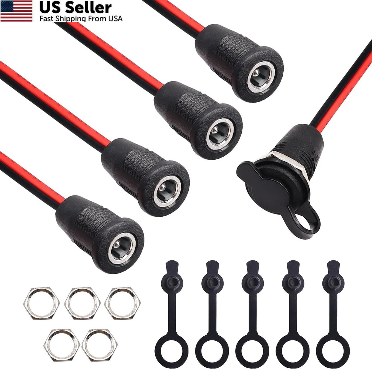 5Pcs DC Power Jack Cord Socket for Weideer