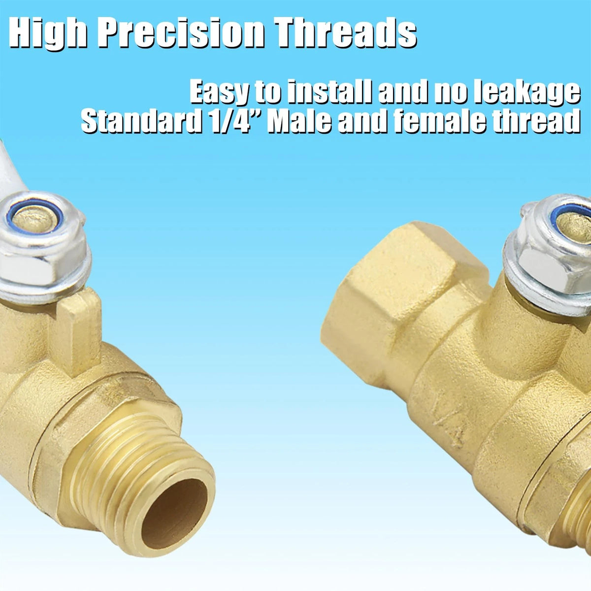 1/4 inch NPT Brass Ball Valve for Air Compressor