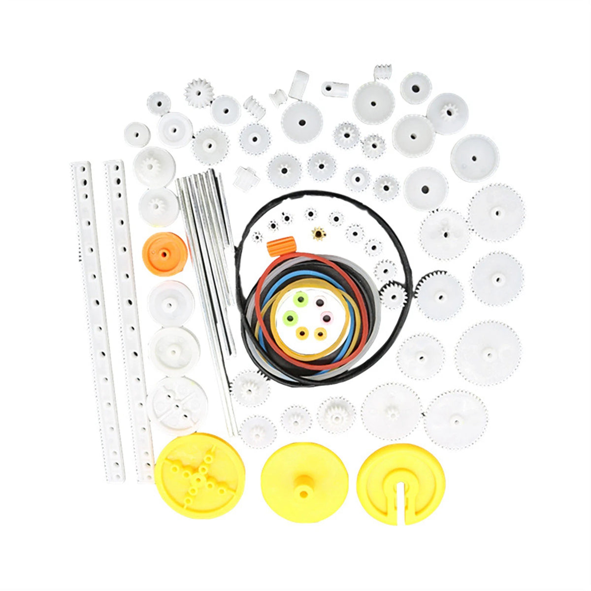 82Pcs Plastic Motor Gear Set for Toy Motor Car Robot Model Kit