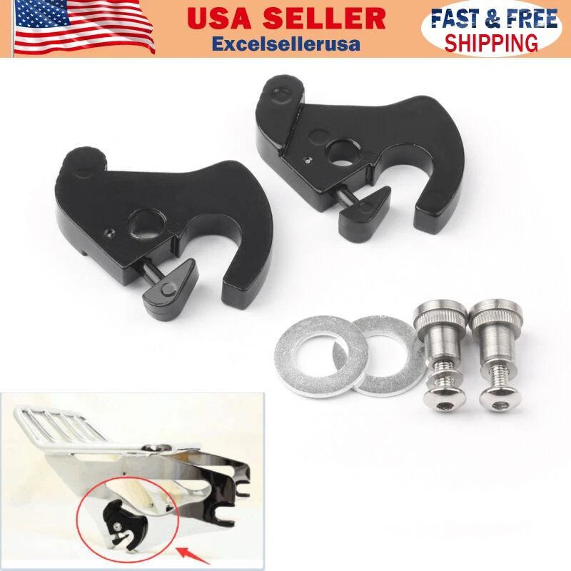 Rotary Latch Kit with Locks for Softail (MMA-076-Black)