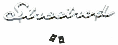 Cutout "Street Rod" Script Chrome Die Cast Stud Mount for (A6202)