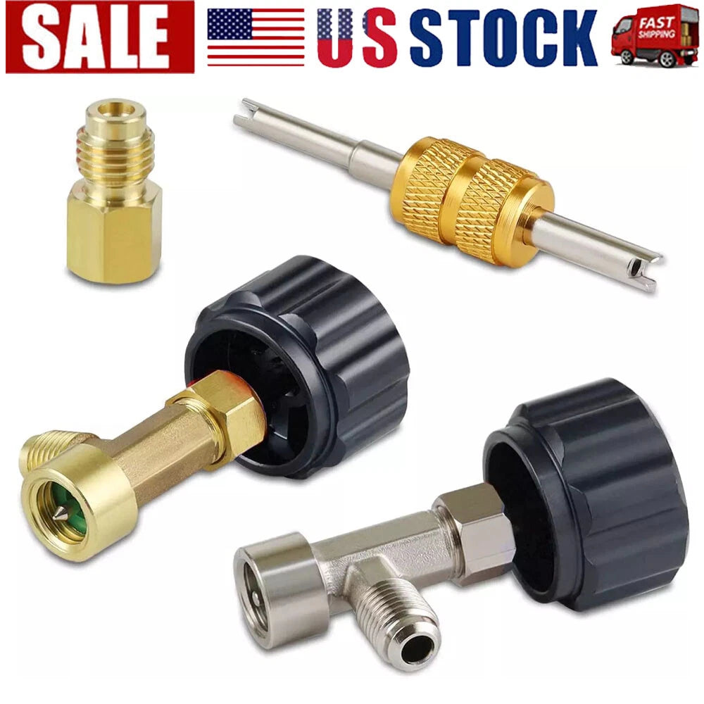 R134A Can Tap Adapter Valve Core for AC Freon Tank