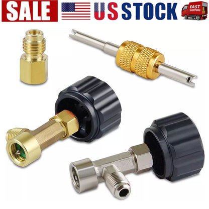 R134A Can Tap Adapter Valve Core for AC Freon Tank
