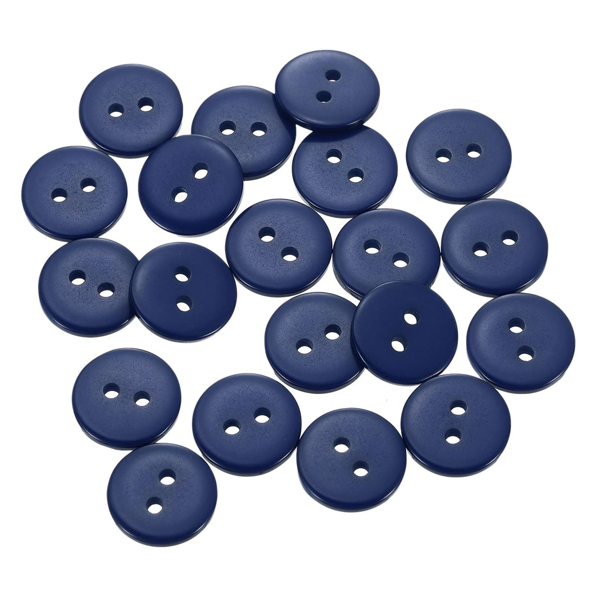 20pcs Resin Sewing Buttons for (12.5mm, Midnight Blue)