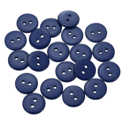 20pcs Resin Sewing Buttons for (12.5mm, Midnight Blue)