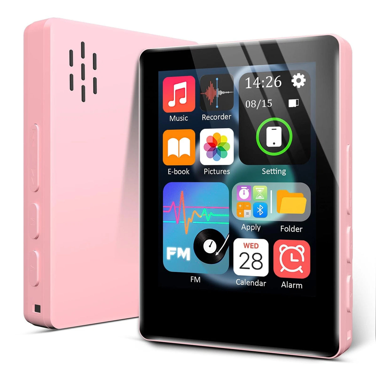 32GB Bluetooth MP3 Player for Kids - Portable Audio, Pink