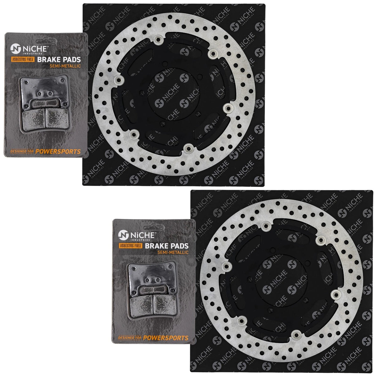 Front Brake Rotor Pad Kit for Suzuki (59100-29850, 59210-41G00)
