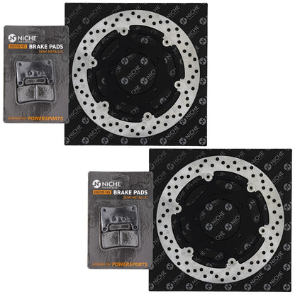 Front Brake Rotor Pad Kit for Suzuki (59100-29850, 59210-41G00)