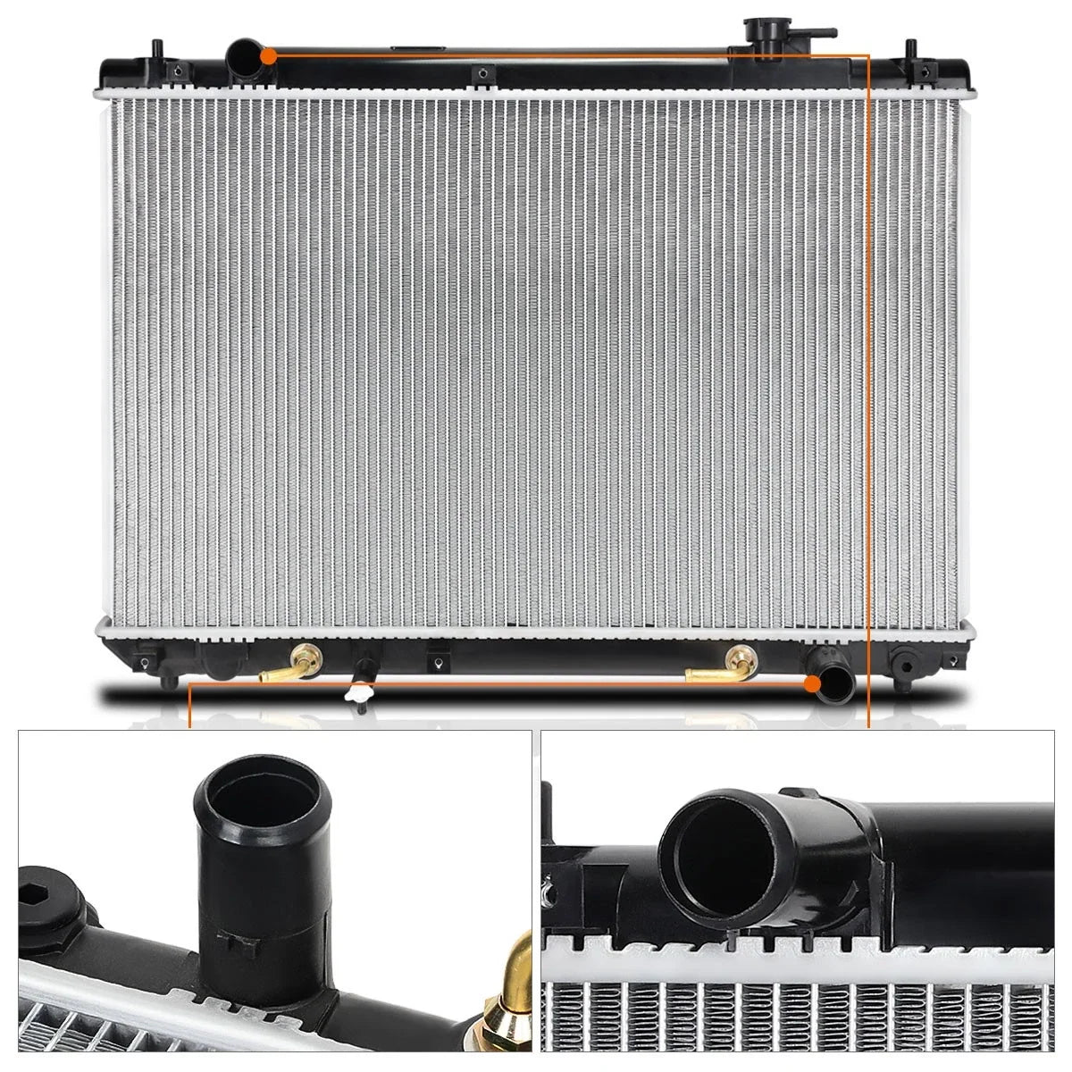 Aluminum Core Radiator DPI-2454 for Highlander 2001–2007 OE Replacement