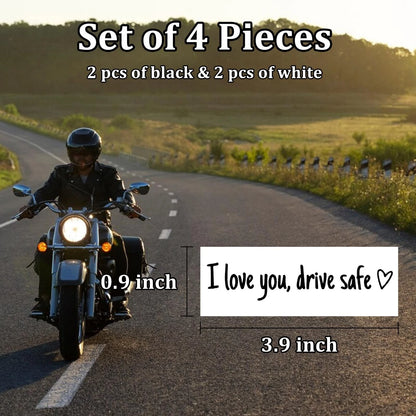 4Pcs Cute Car Decal for Rearview Window Mirror Sticker