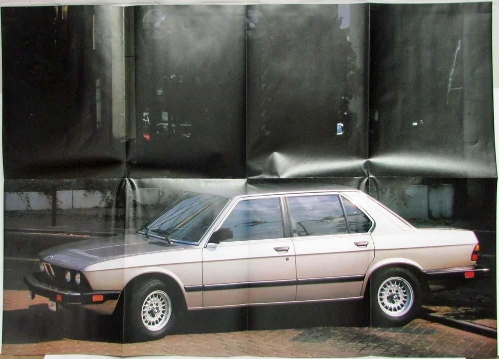 Sales Folder Poster for BMW 528e 533i (1983)