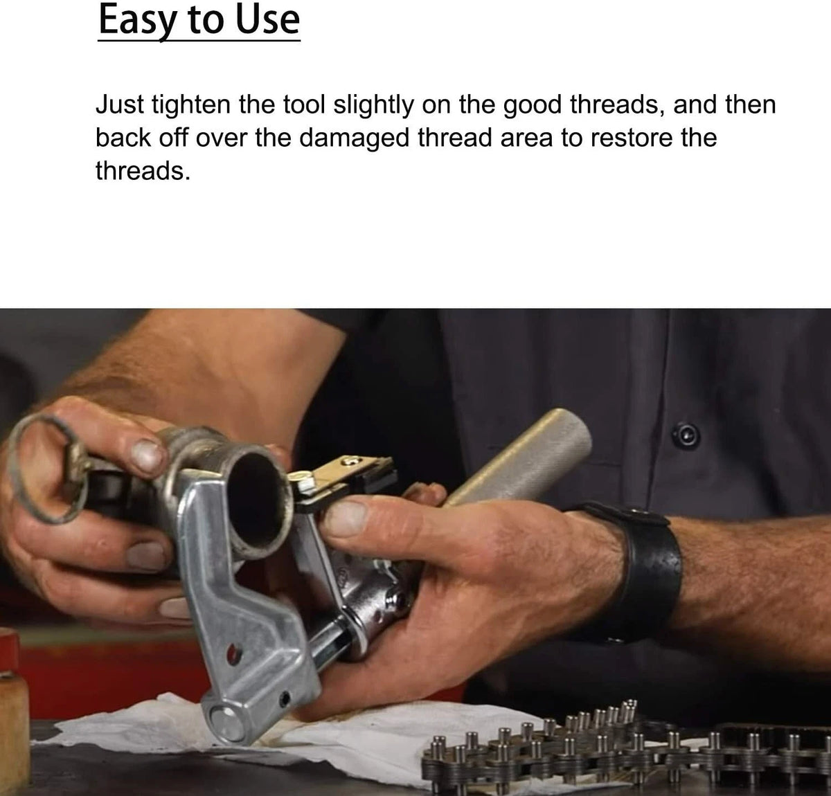 2X Universal Outside Thread Chaser with 6 Dies for 1-1/4” to 5” O.D.
