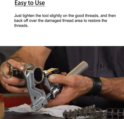 2X Universal Outside Thread Chaser with 6 Dies for 1-1/4” to 5” O.D.