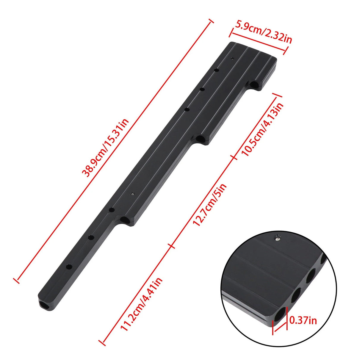 2X Black Spark Plug Wire Loom Holders Separator Kit for Chevy SBC BBC (BCK17402K)
