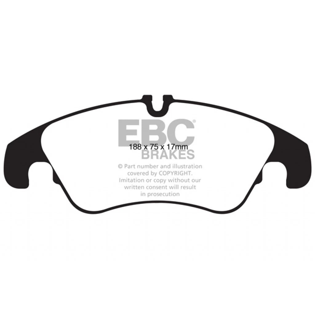 EBC Redstuff Front Brake Pads for Audi S5 (2012–2017) TLX-ebcDP32022C-CL360A71