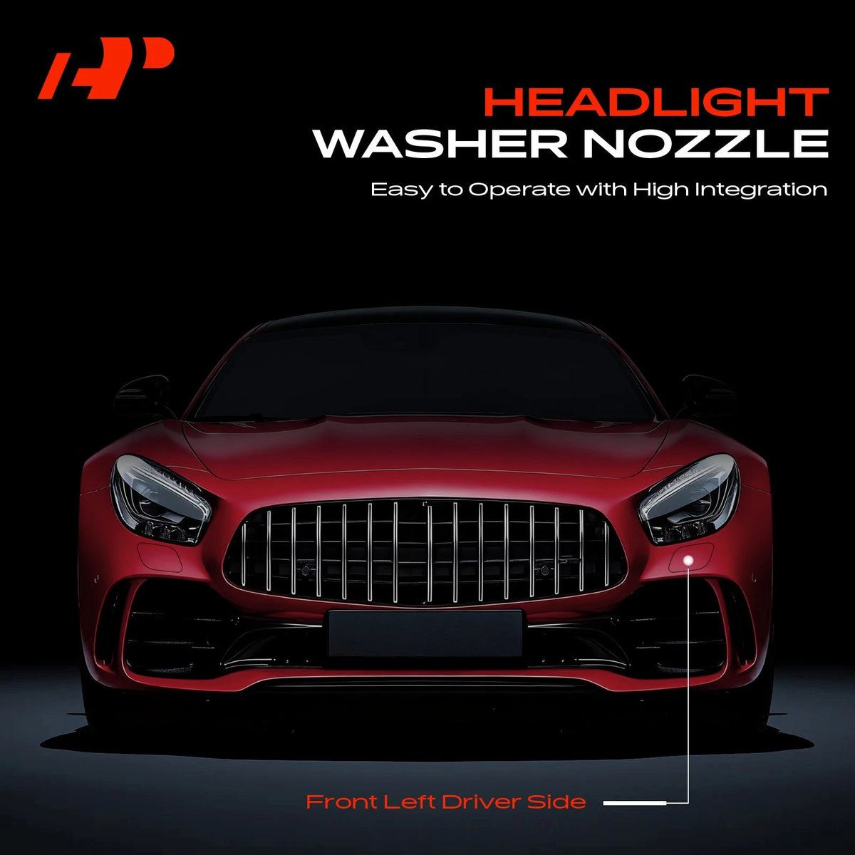Front Driver Side Headlight Washer Nozzle for Audi A5 Quattro (2018–2020) - 8W6955101A, 8W6-955-101-A