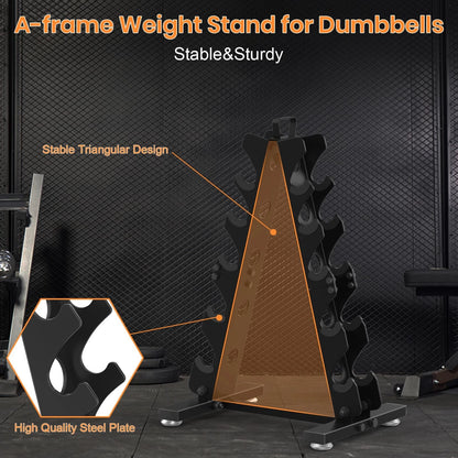 5 Tier Dumbbell Rack Stand for Home