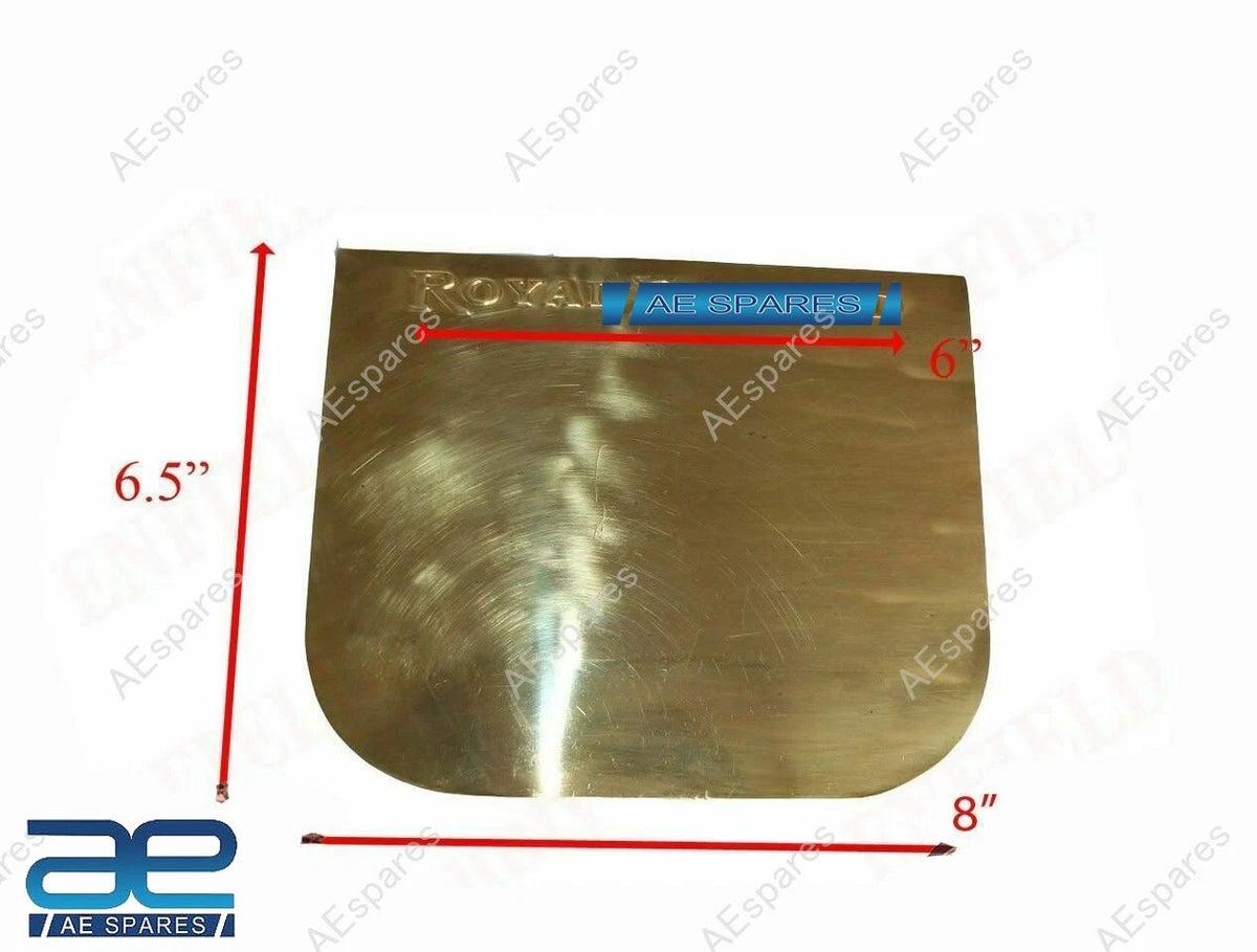 Embossed Brass Golden Finish Rear License Plate for Royal Enfield