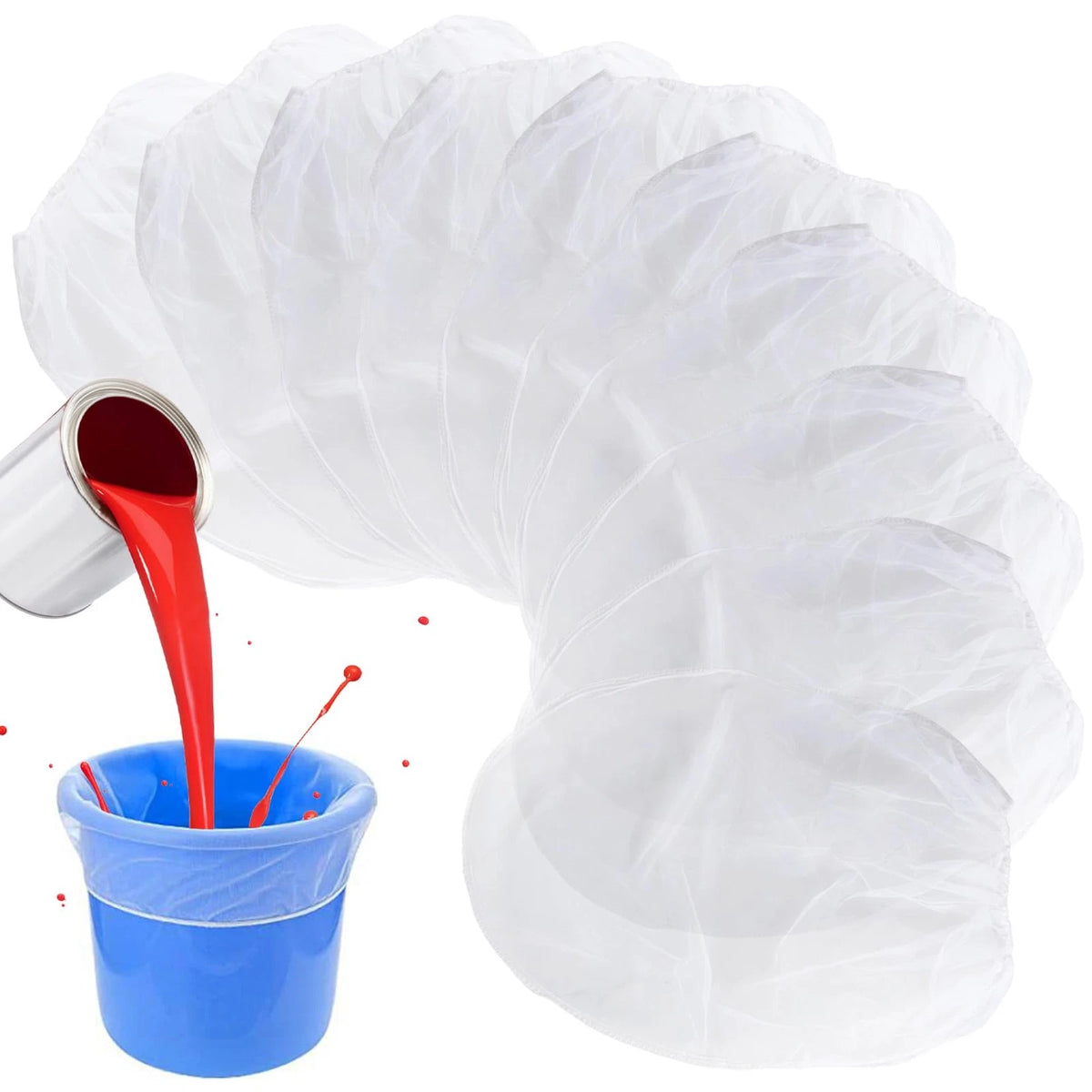 10PCS Paint Strainer Bag for 5 Gallon Filter Bucket