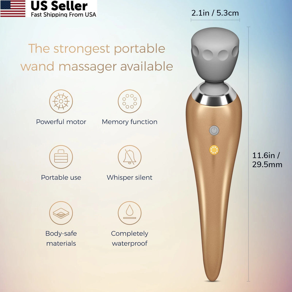 Massage Wand for Universal Use (2.1x11.6 Inch)