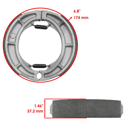 Rear Brake Shoes for Suzuki Boulevard C50 (2005–2011) BS151A1001