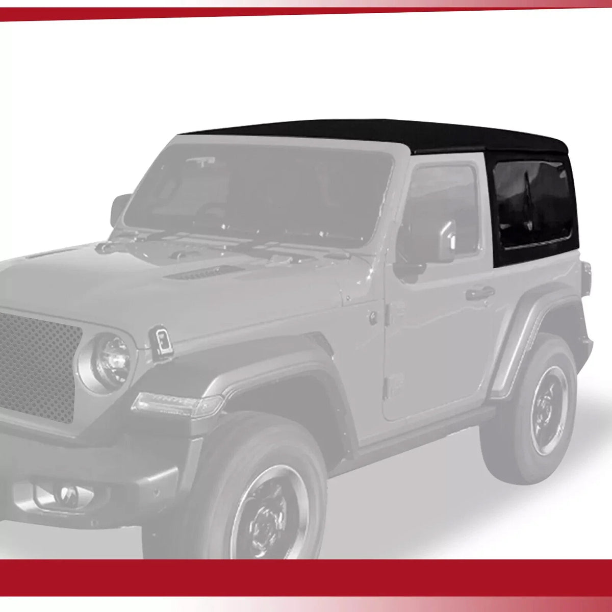 Replacement Soft Top with Tinted Rear Windows for Jeep Wrangler JL (2018–2023)