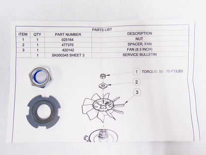 Fan Kit for Gravely Lawn Mower (OEM)