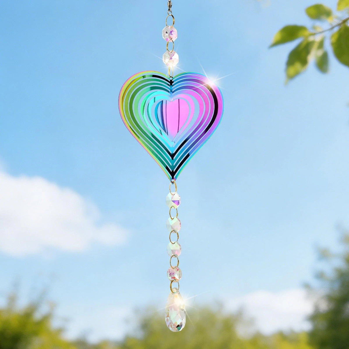 Crystal Suncatchers for Windows - Butterfly Wind Spinner