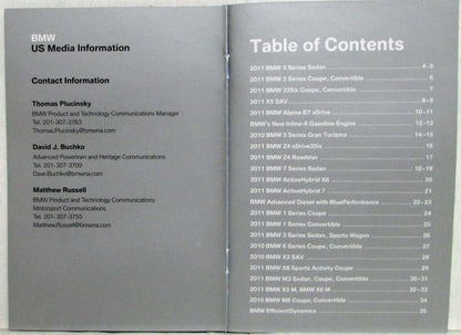 Full Line Small Press Kit for BMW (2010)