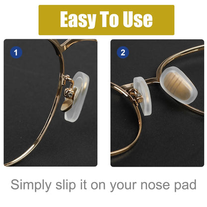 5 Pairs Slip-on Nose Pads for Eyeglasses (Universal Fit)