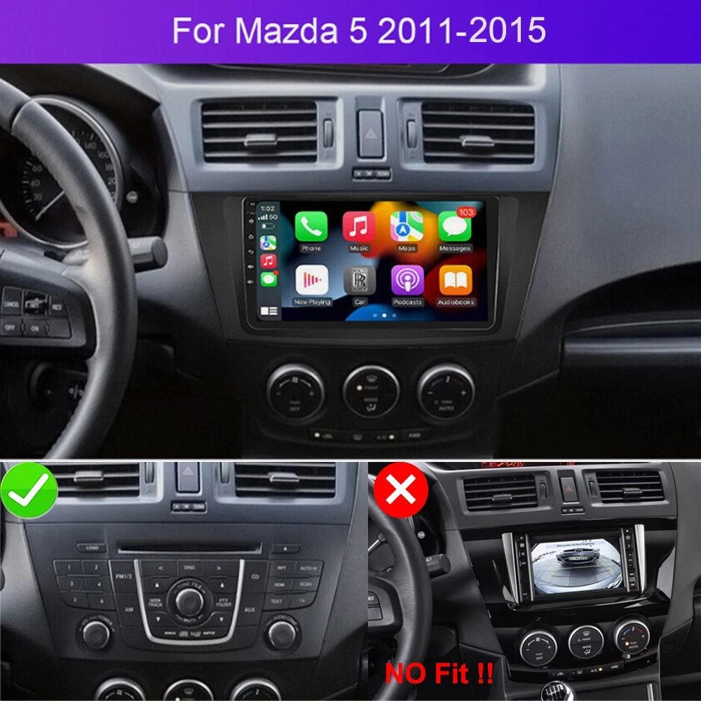 2X Android 13 Car Stereo for Mazda 5 (2011–2015) - GPS, Carplay