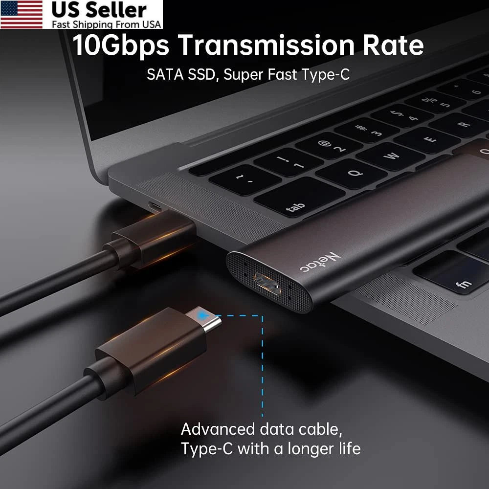 250GB Portable SSD for USB 3.2 Gen 2 Type-C (10 Gbps)