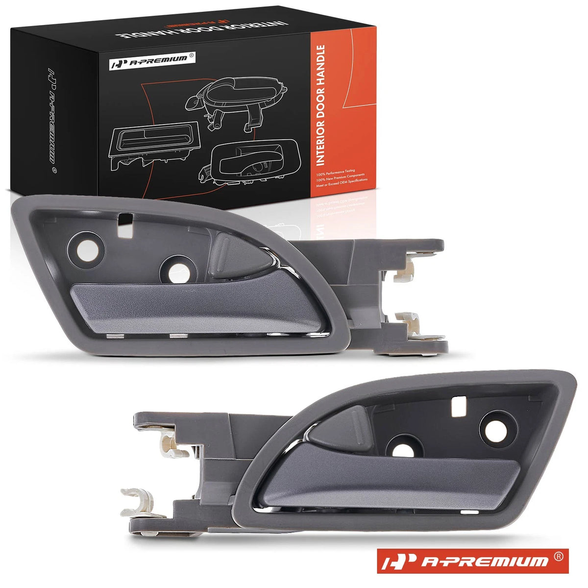 2X Front Plastic Interior Door Handle for Honda Odyssey (2011–2017) 72120-TK8-A01ZB, 72160-TK8-A01ZB, 96510