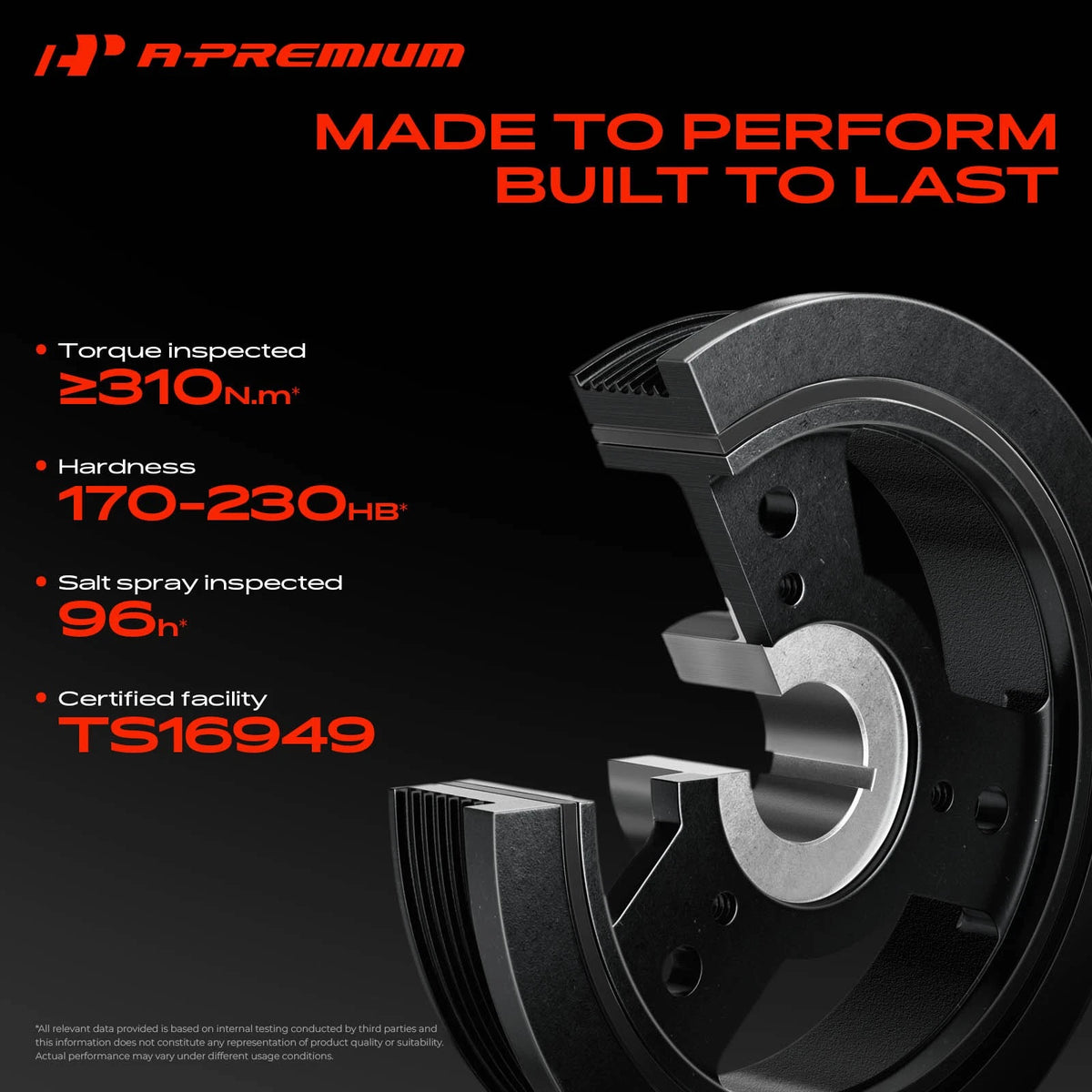 Engine Harmonic Balancer for Ford Focus 2003-2004, Escort SE 2002 (2M5Z6312-AA, 594-118)