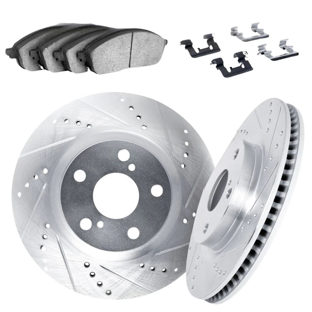 Rotor Set for Subaru BRZ (2013–2015) ALX-PAU-DF-7512-13011-CLA1 Drilled Slotted