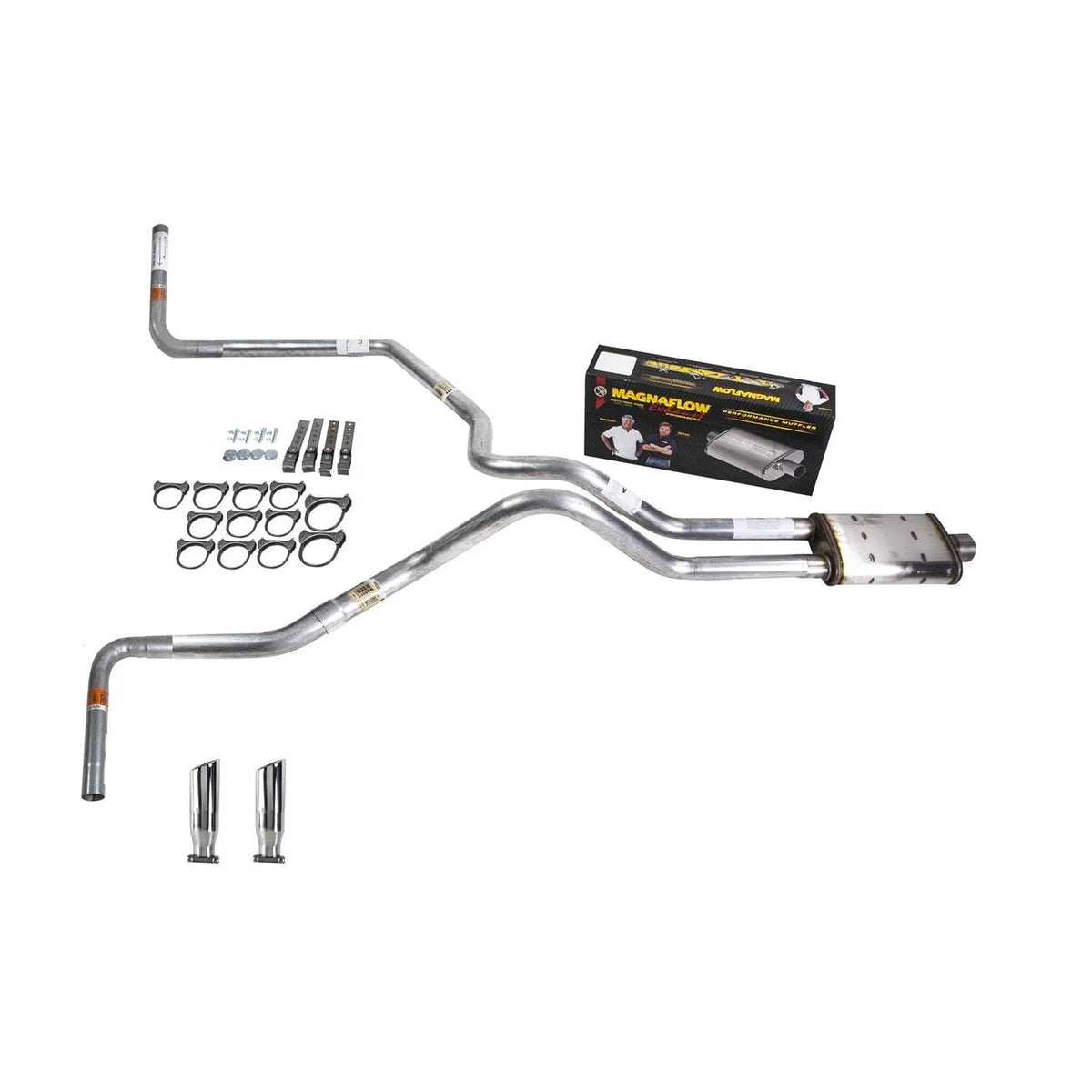 Dual Exhaust Pipe 2.5" for Ram 94–01 (Magnaflow RC Tip Side Exit)