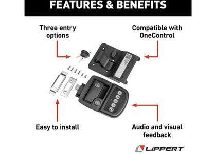 Keyless RV Door Lock with Bluetooth for Lippert (2022119636)