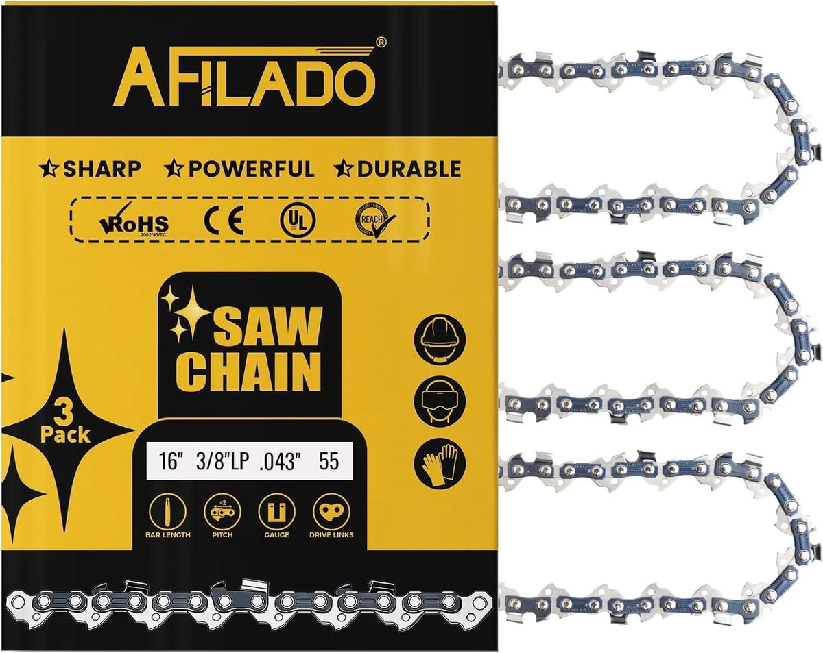 3X 16'' Chainsaw Chain for Husqvarna, Craftsman (Compatible)